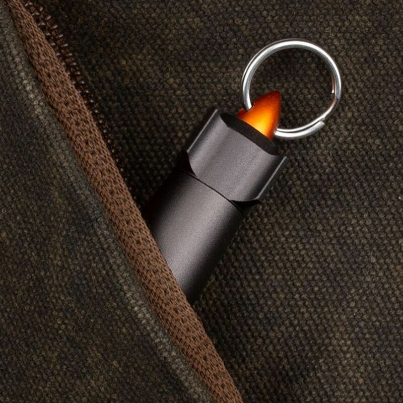 Aluminum Medicine Survival Waterproof Pill Storage Container Box Key Pendant EDC