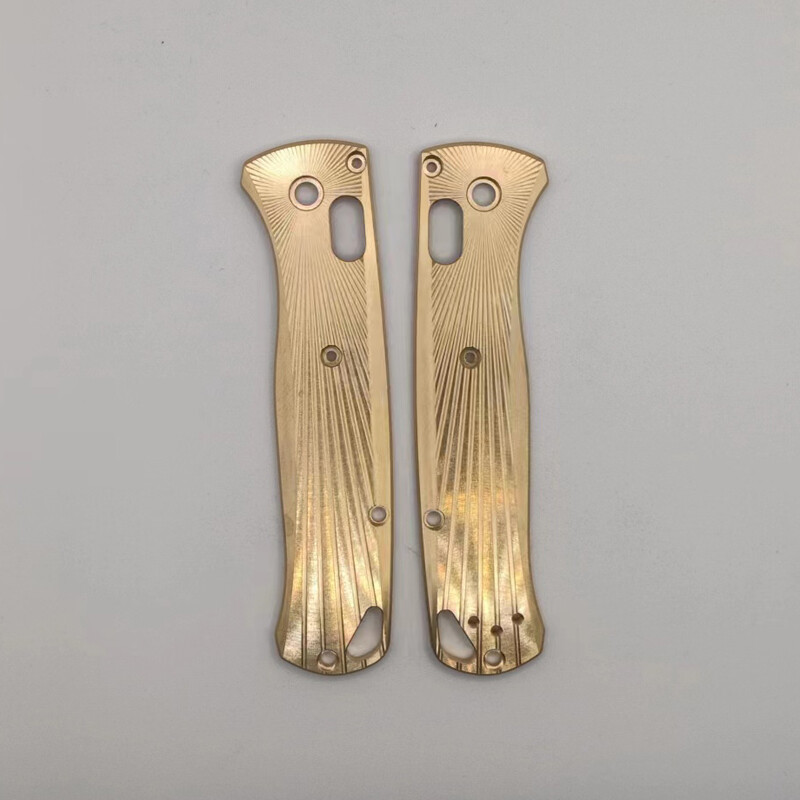 2PCS Brass Handle Scales Patch for Benchmade 535 Bugout DIY Accessories New