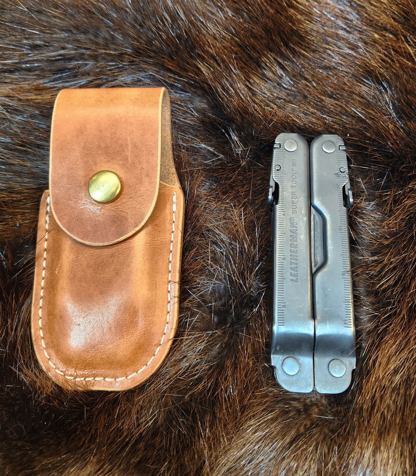 LeatherMan Supertool 300 Leather Sheath Top Grain Horween Handmade in Kentucky
