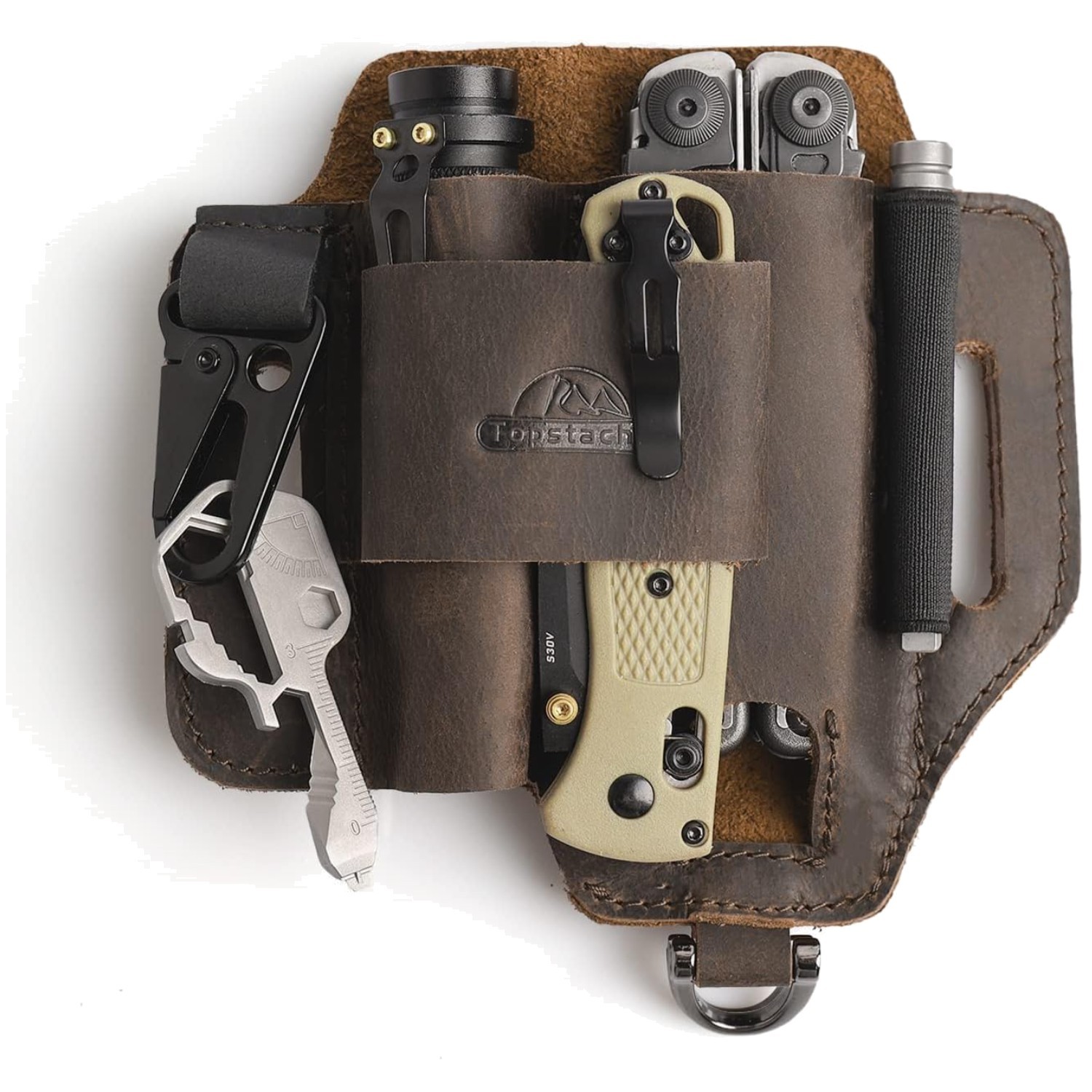 Darkbrown Leather Tool Holder