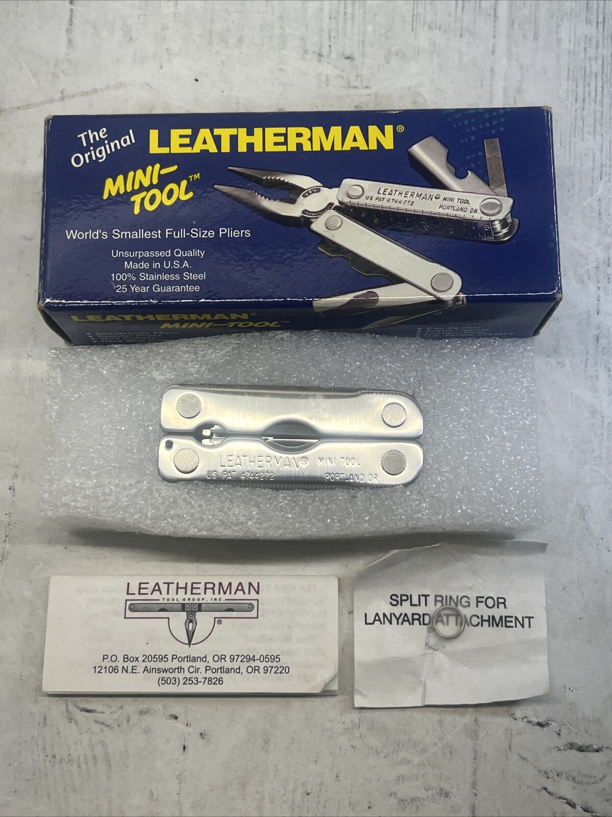 Leatherman The Original 1997 Mini-Tool New in Box Rare Retired New NOS Read
