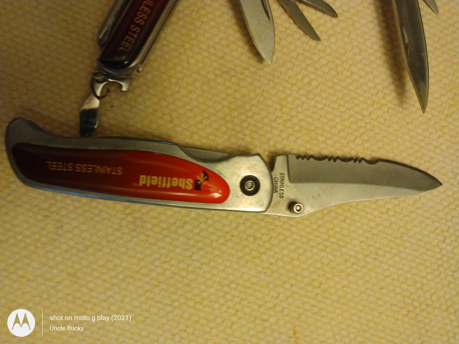 Sheffield Knife Set – Folder, Multi Tool & Camper