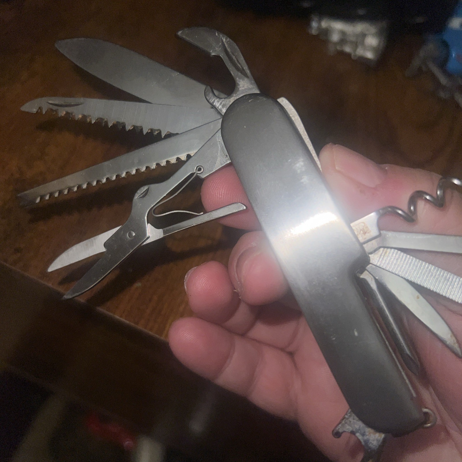 11 In 1 Multi-Tool MAX Pocket Knife w/Protective Carrying Case, Stainless Steel