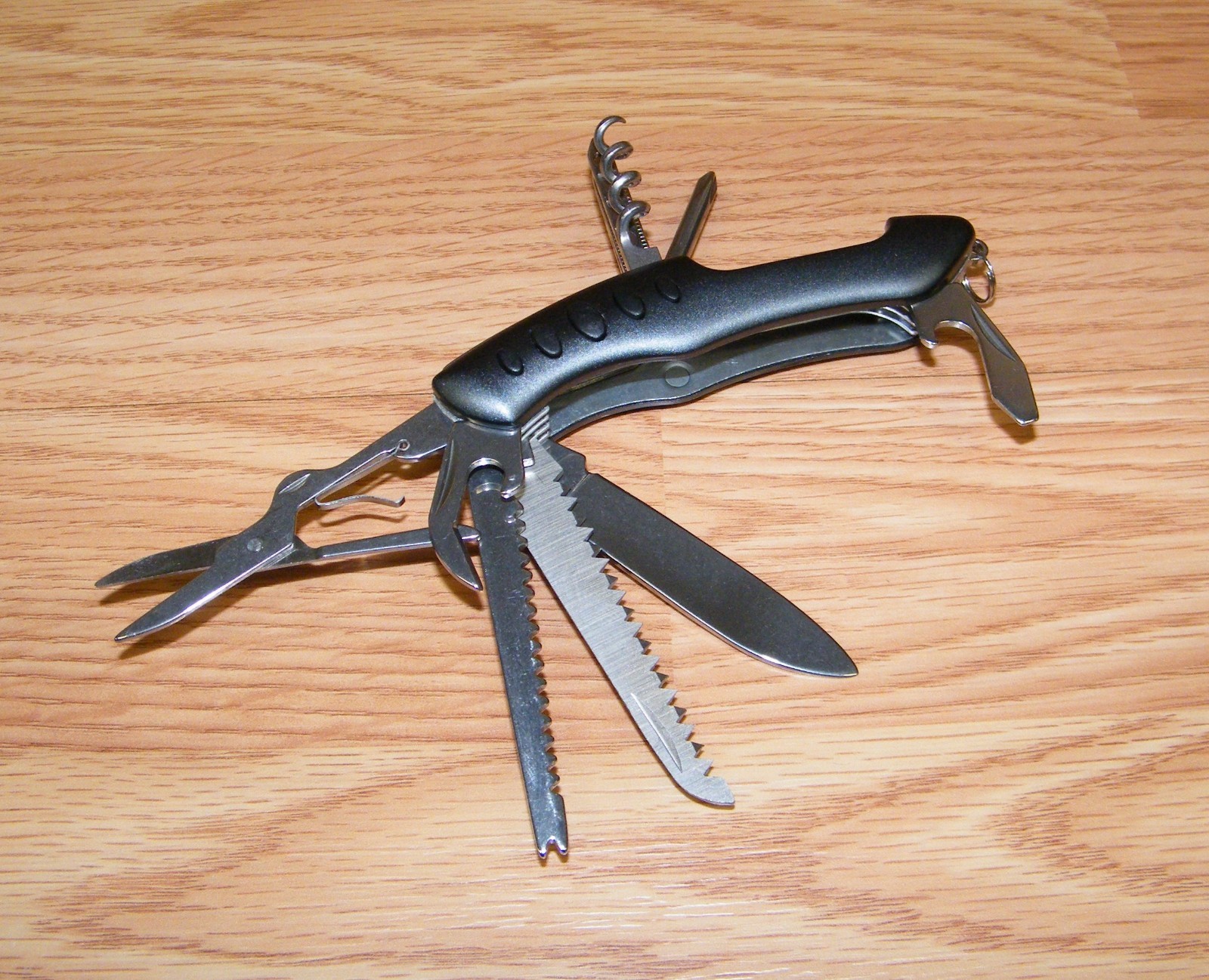 Genuine Outdoor By Totes 15 Functions in One Compact Streaming Tool w/ Knife