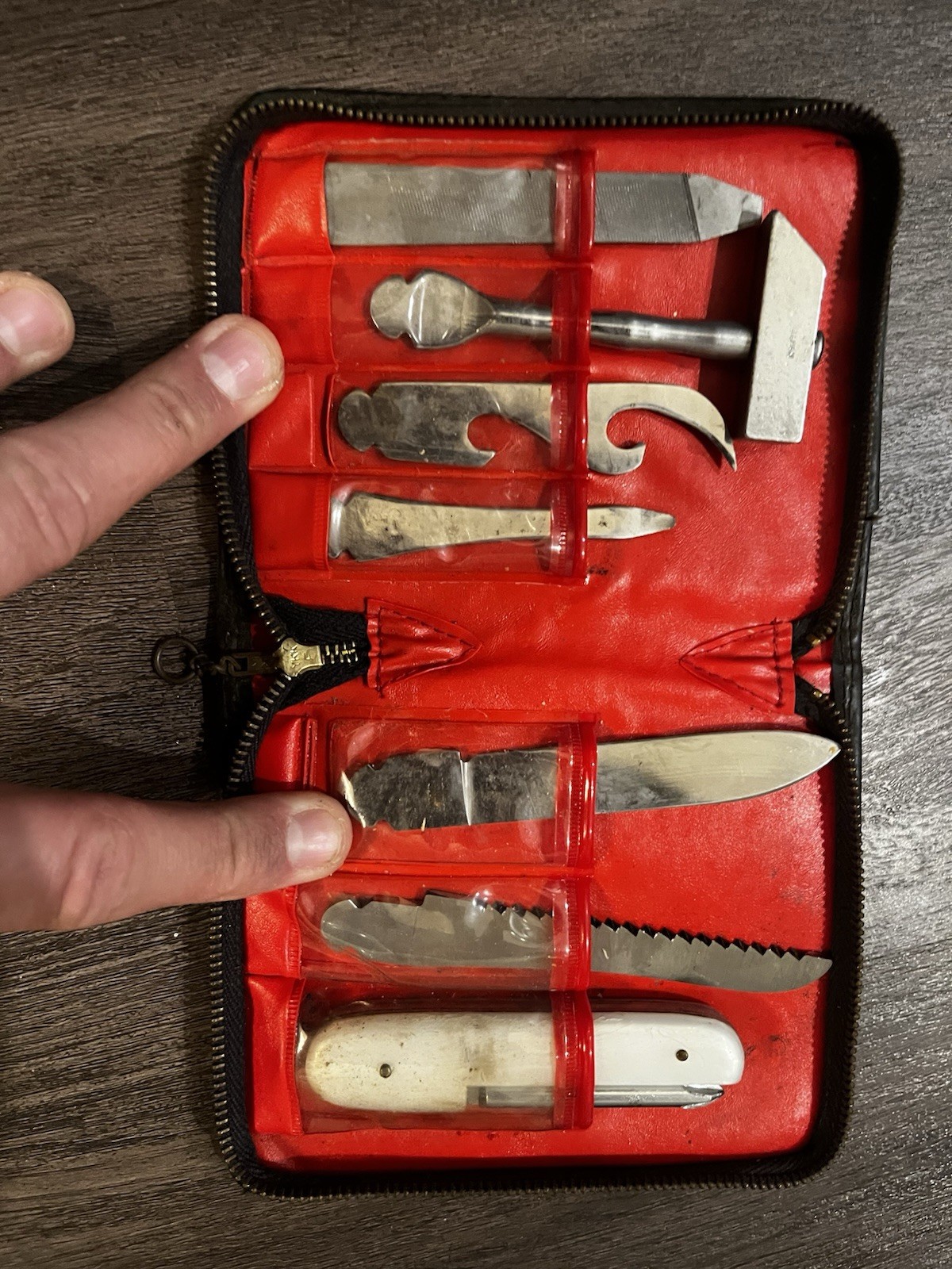 VTG BARLOW JAPAN 7Pc. STAINLESS STEEL TOOL KIT CASE