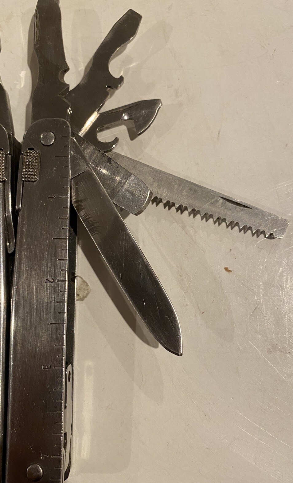 Vintage Very Rare 1997 VICTORINOX SWISS ARMY Multi-Tool,Silver,12 Tools, 56936