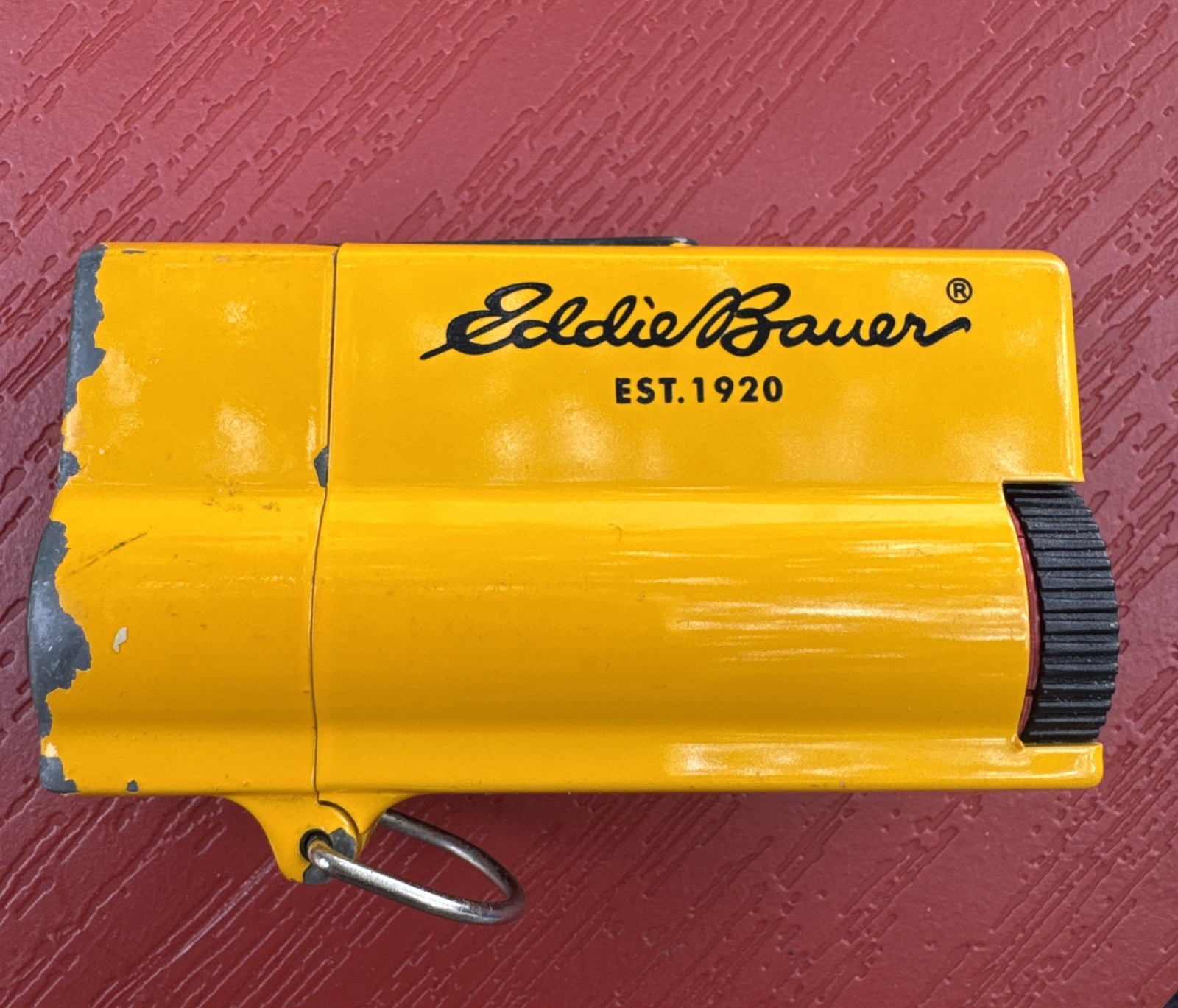 Eddie Bauer Yellow (Outdoors) Butane Cigarette Lighter With Compass