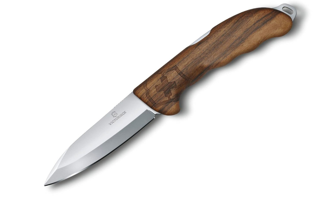 Swiss Army Walnut Wood Hunter Pro With Nylon Pouch Victorinox 0.9411.63, NIB
