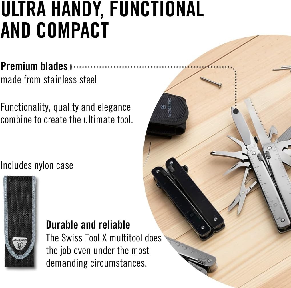 Victorinox Swiss Tool X 3.0327.N Multi-tool 26 Functions w/ Nylon Pouch Genuine