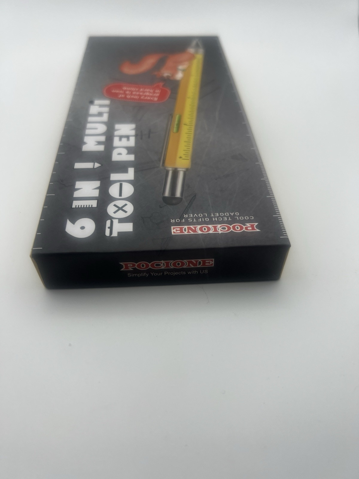 Pocione 6 in 1 Multi Tool Pen NIB Stylus Level Ruler Screwdriver