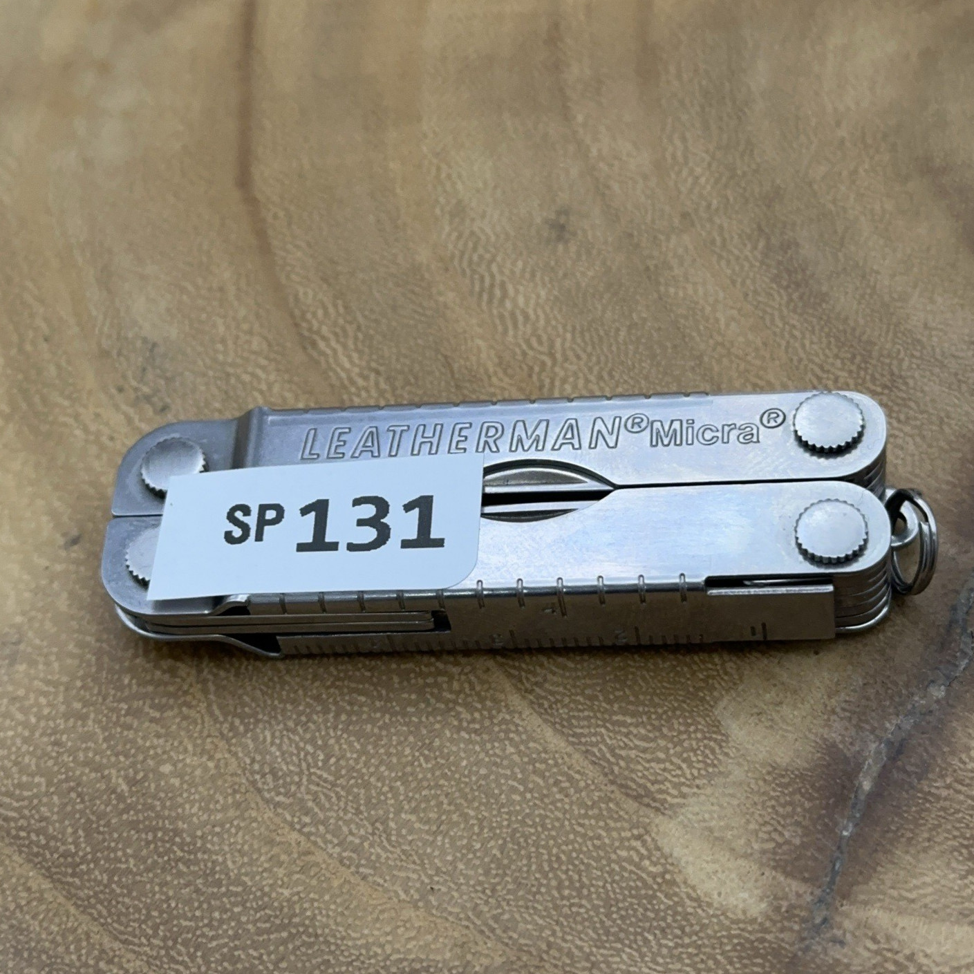 1 Leatherman Micra Stainless Mini Multitool Knife, Stainless Dated 01/17 *READ*