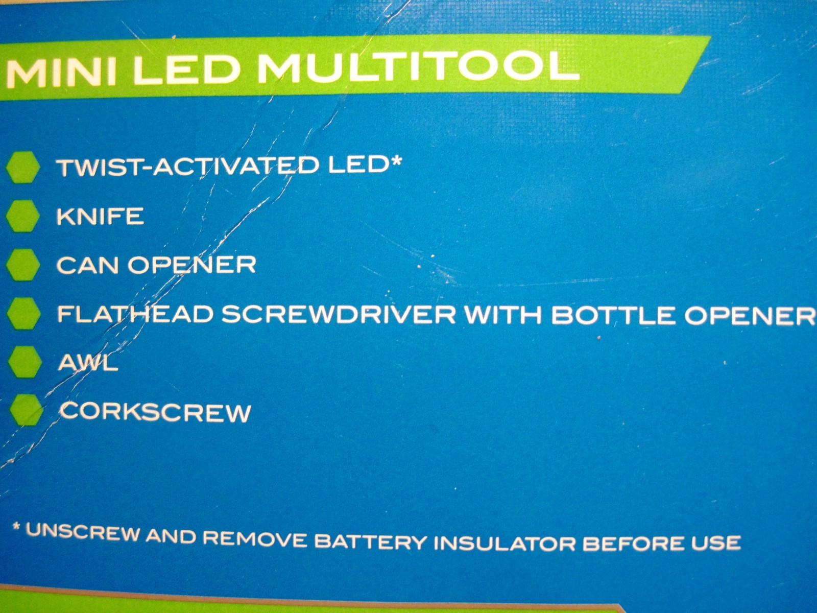 X Gear Mini LED Multitool Knife ~ 7 Tools ~ Red ~ NIP ~ Great GIFT