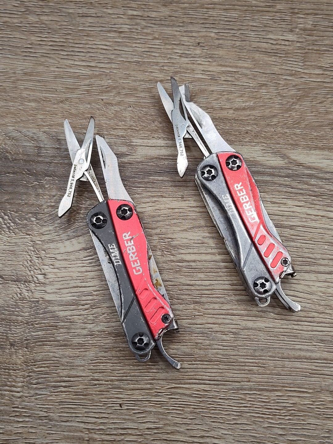 Lot W 2 Gerber Dime Multi Tool Pliers Knife Tools