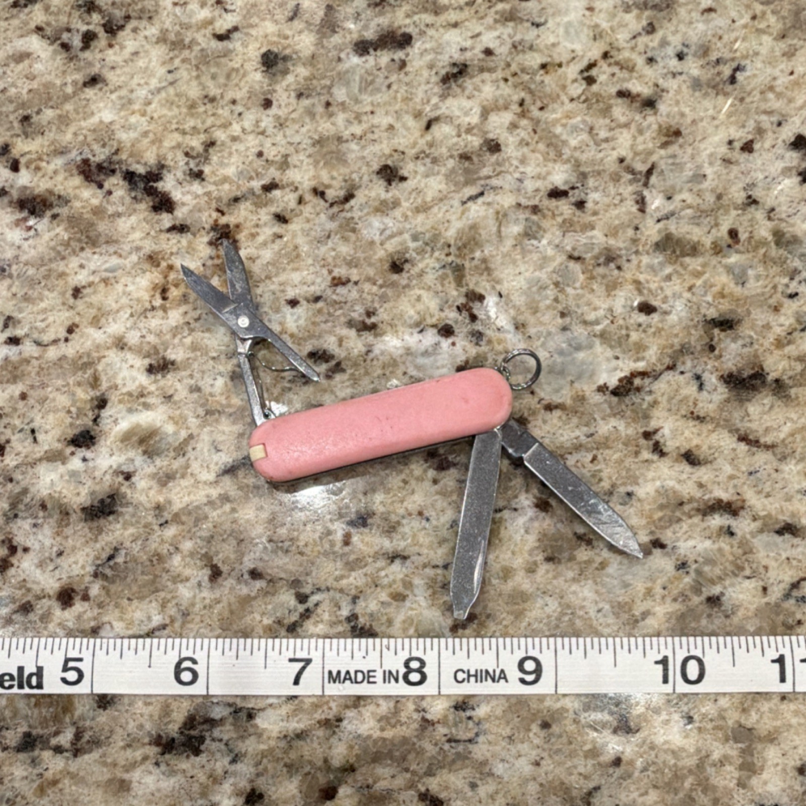 Victorinox Multi-Tool Pink Stainless Steel Knife Scissors Nail File