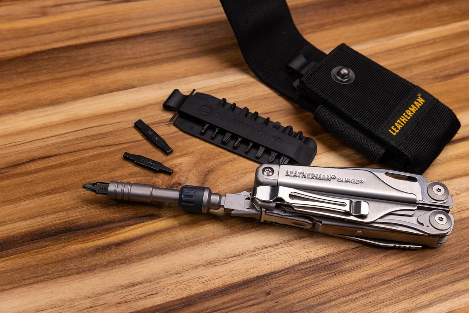 Leatherman, Ratchet Driver, Fits Both Leatherman Flat Bits and Standard ¼ Inch B