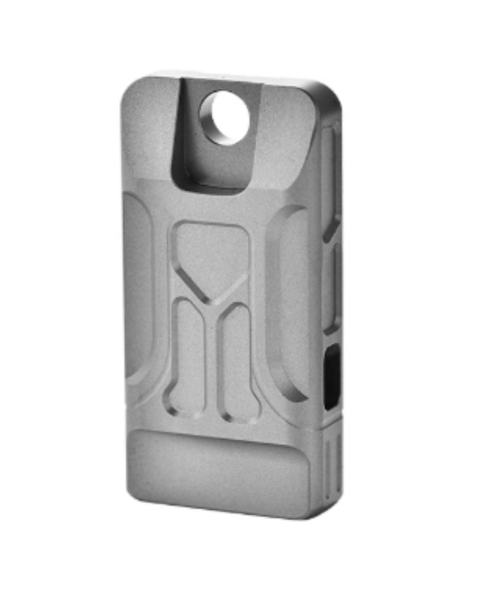 Titanium Twin Tubes SOS Whistle High Frequency Outdoor Survival EDC Keychain