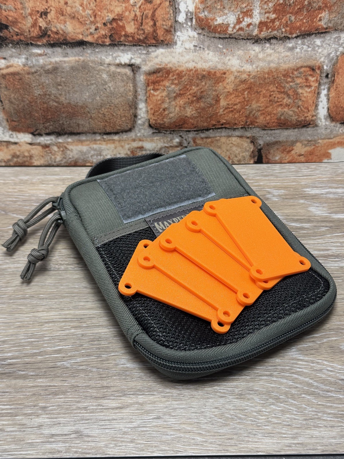 Hi-Vis Orange EDC Duct Tape Card 5-Pack – Reusable 2in Empty Holders USA Made
