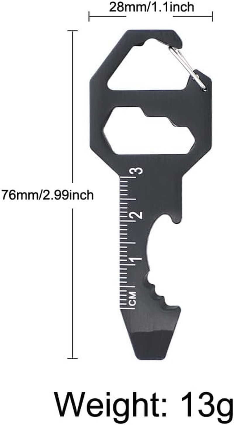 3 Pack Keychain Multitool Mini EDC Multitool Small Pocket Multi Tool Pry Bar Bot