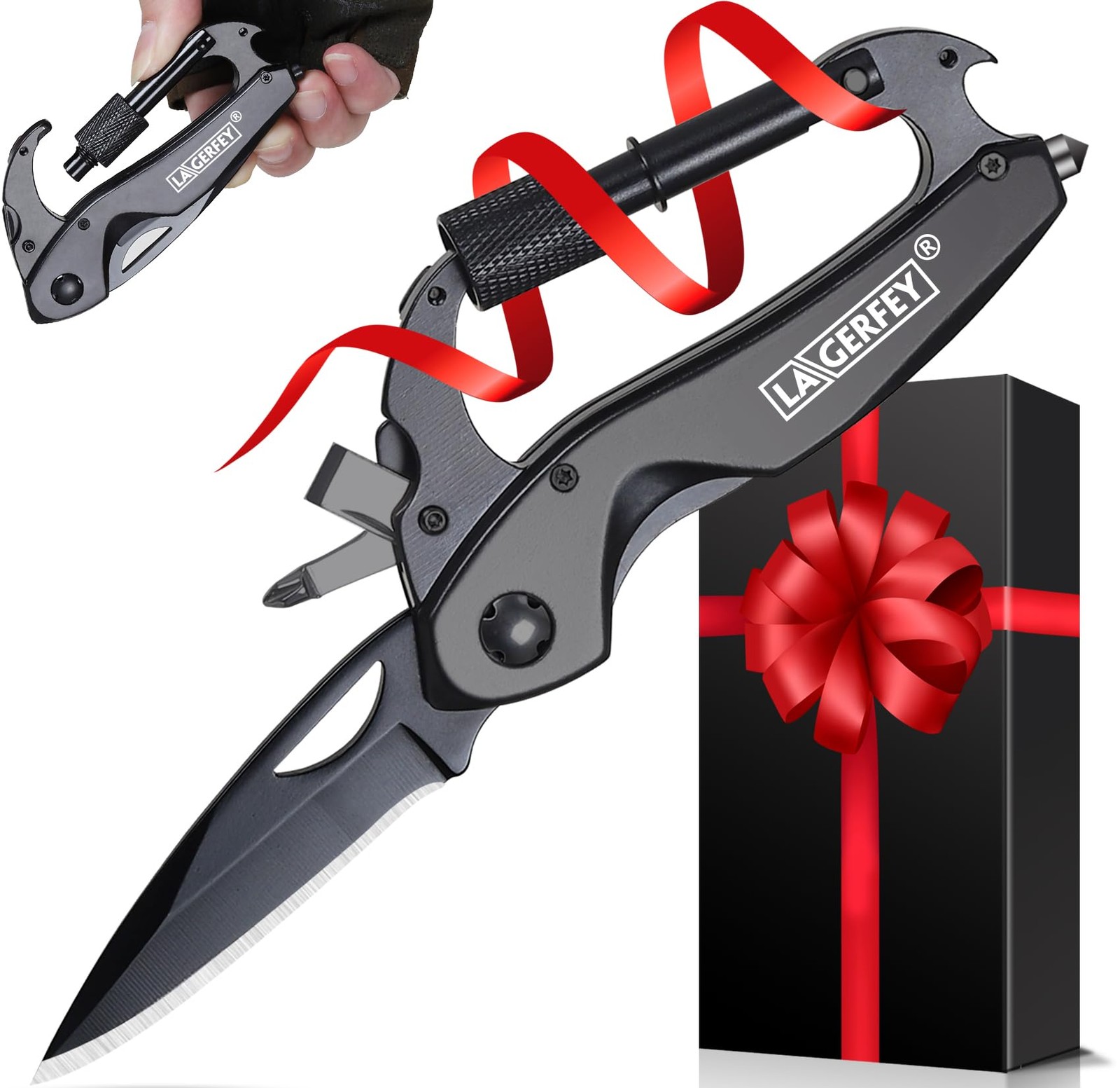 Gifts for Men Dad Husband – Birthday Gifts for Man, Keychain Multitool Gift -…