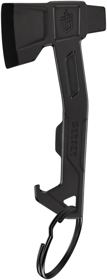 Gerber Gear Hatchet Keychain 3-In-1 Multitool, Clips to Pocket or Keychain with