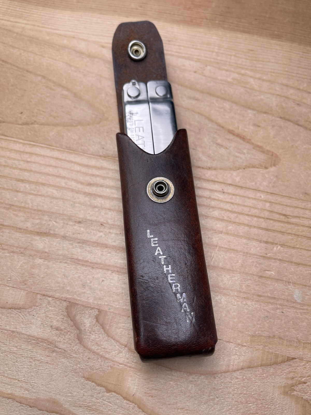 LEATHERMAN Tool PST Multi-tool Knife Japan Large Letter Riveted Original Sheath