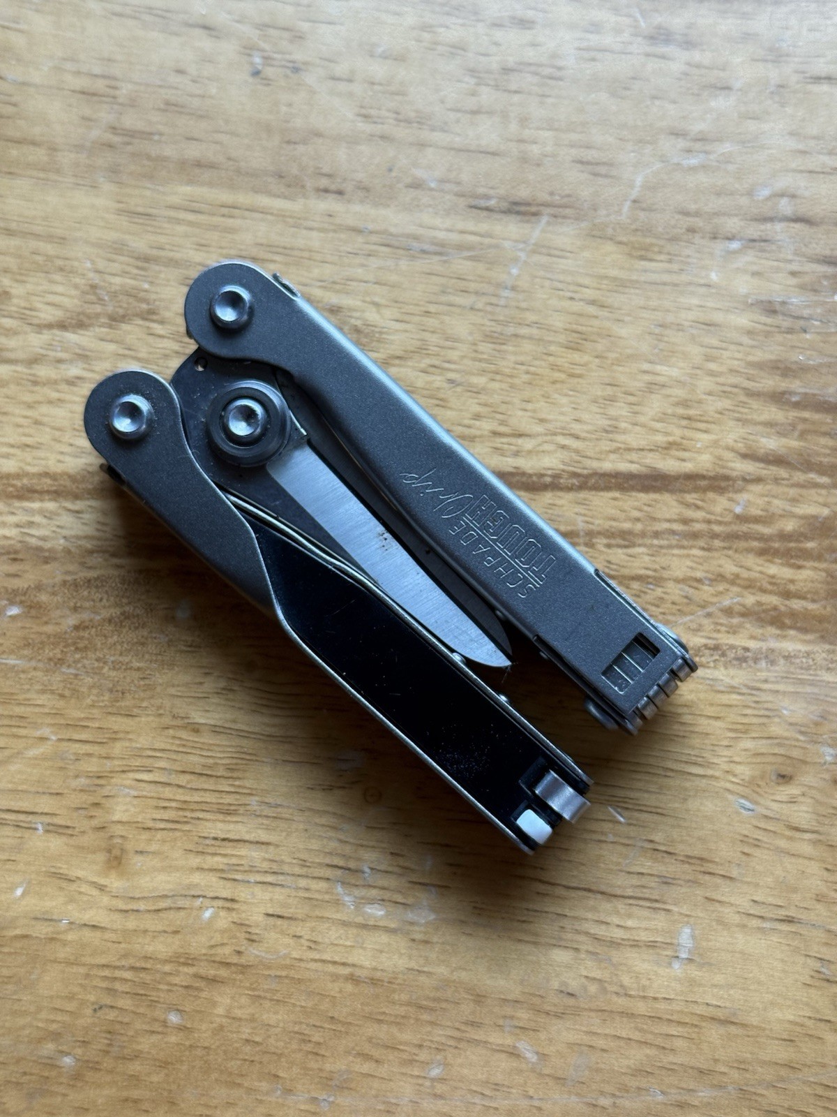 Schrade Tough Chip ST2 USA Compact Multitool Used Stainless