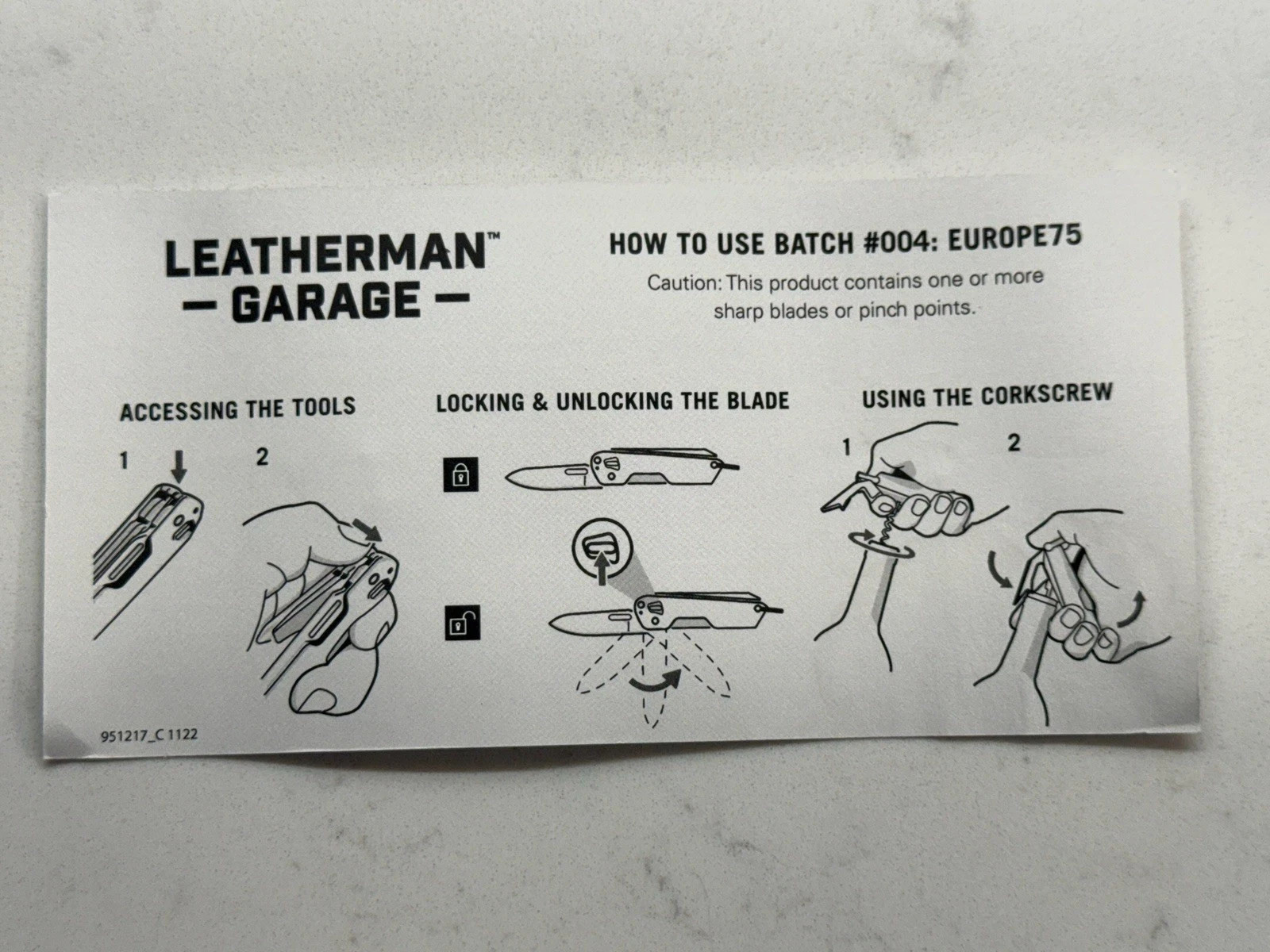 Brand New Leatherman Garage Batch #004: EUROPE75 Limited Edition Multitool