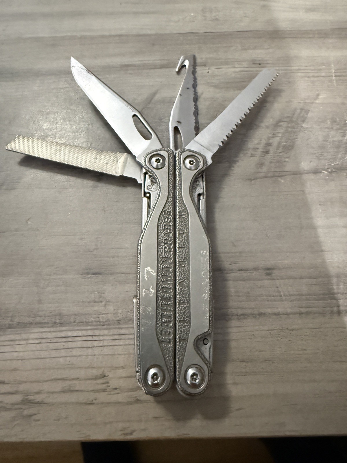 Leatherman Charge Ti Titanium Multi-Tool w/ Pocket Clip Tested Excellent Cond.