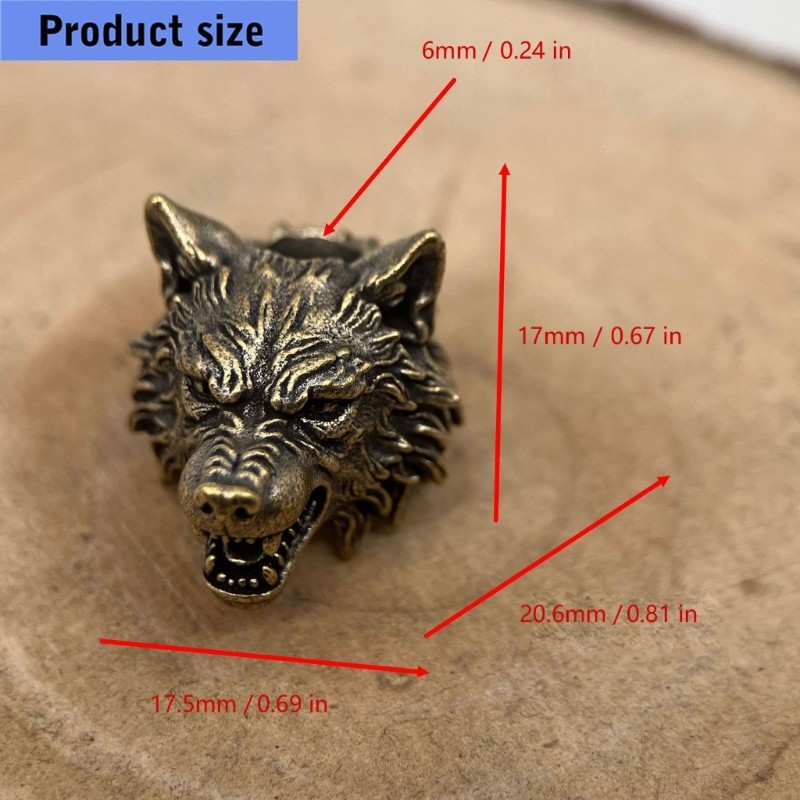 Wolf Cutter Lanyard Beads Pendants Cutter Lanyard Keychains Wolf Lanyard Beads