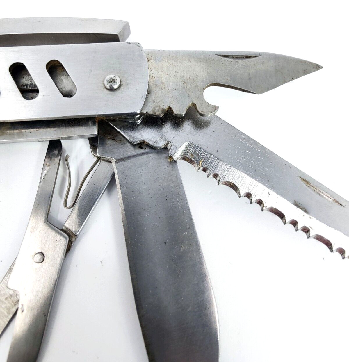 Multi Tool All Purpose Pliers Knife w/ Blades, Opener, Scissors and Screwdrivers