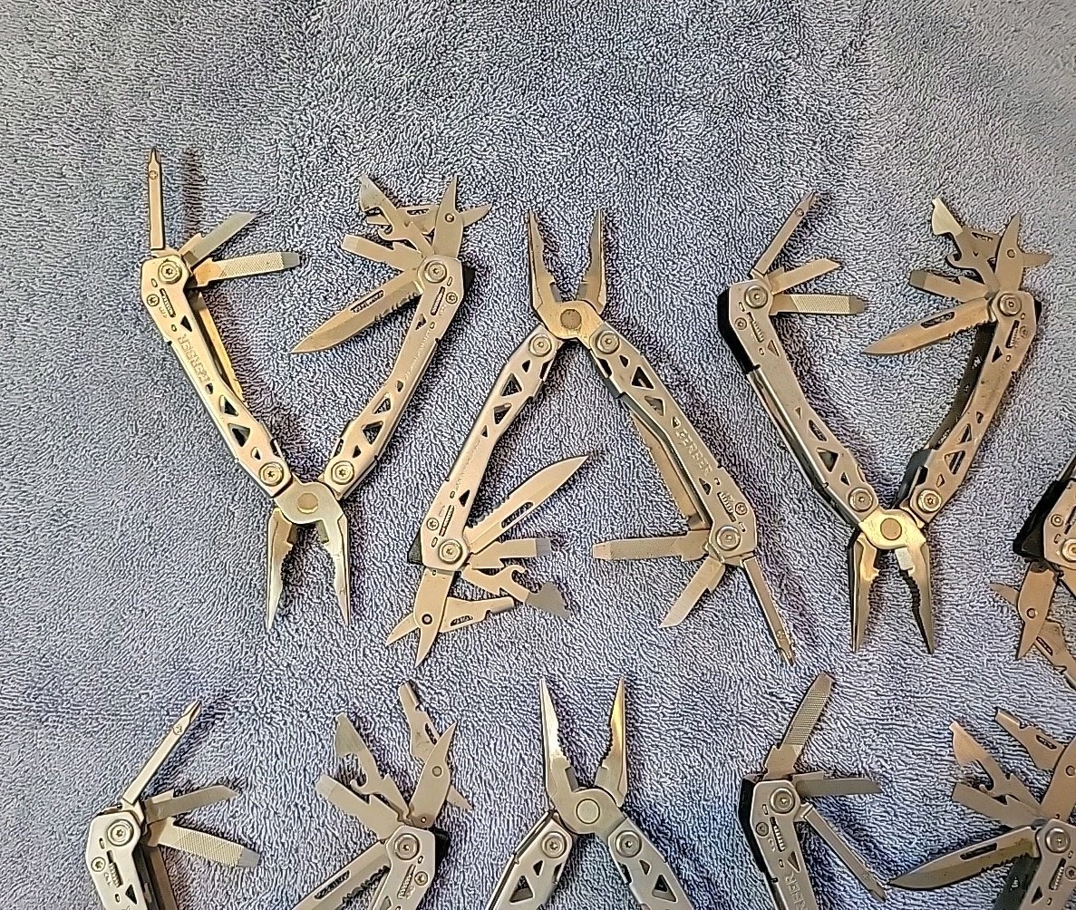 Gerber Suspension NXT Multi Tools – LOT OF 12 – Pliers, Scissors, Knife, File