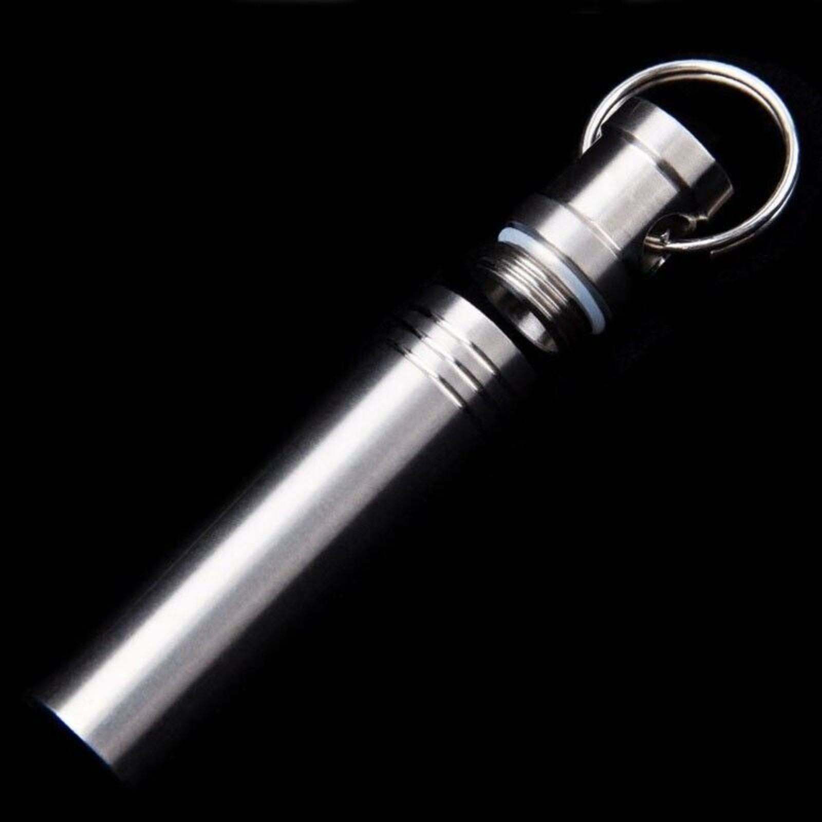New Titanium Alloy Keychain Waterproof Box Sealed Container Outdoor Storage EDC