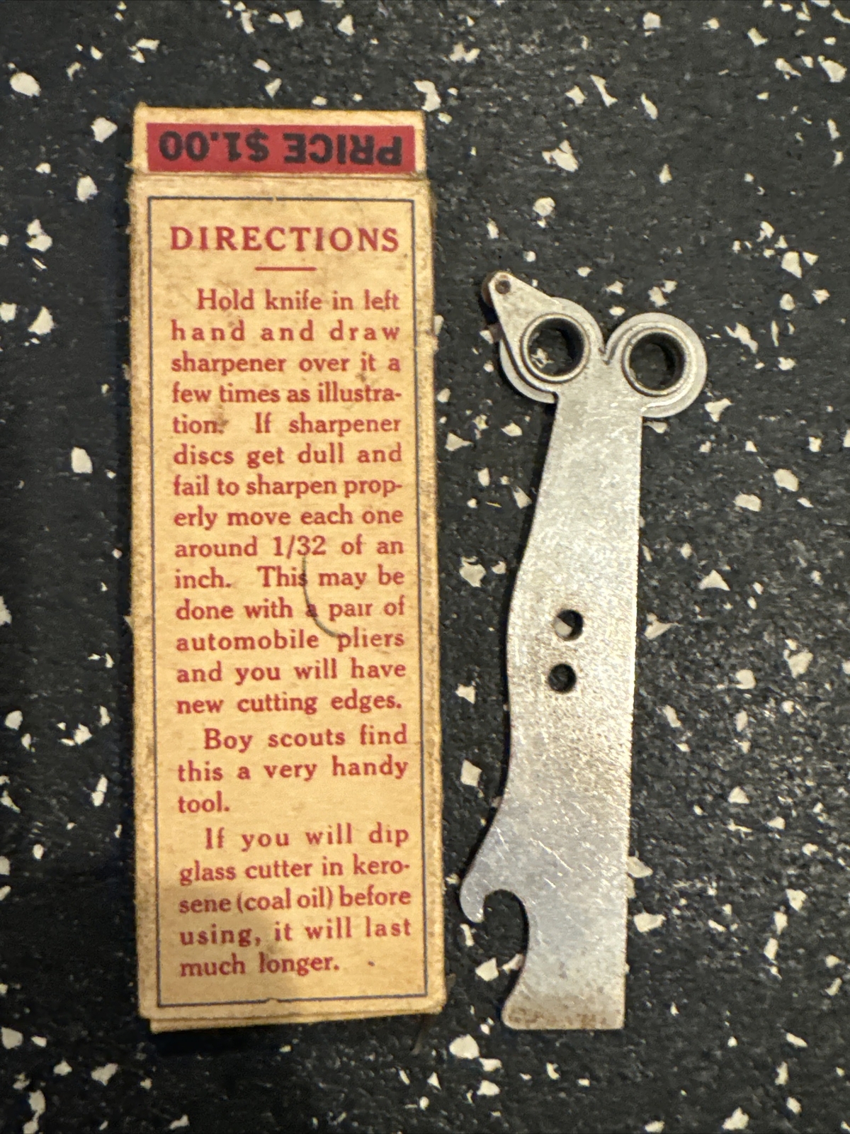 ANTIQUE CHEF – 10 in 1 Combination Metal Tool with Original Box and Instruct F2