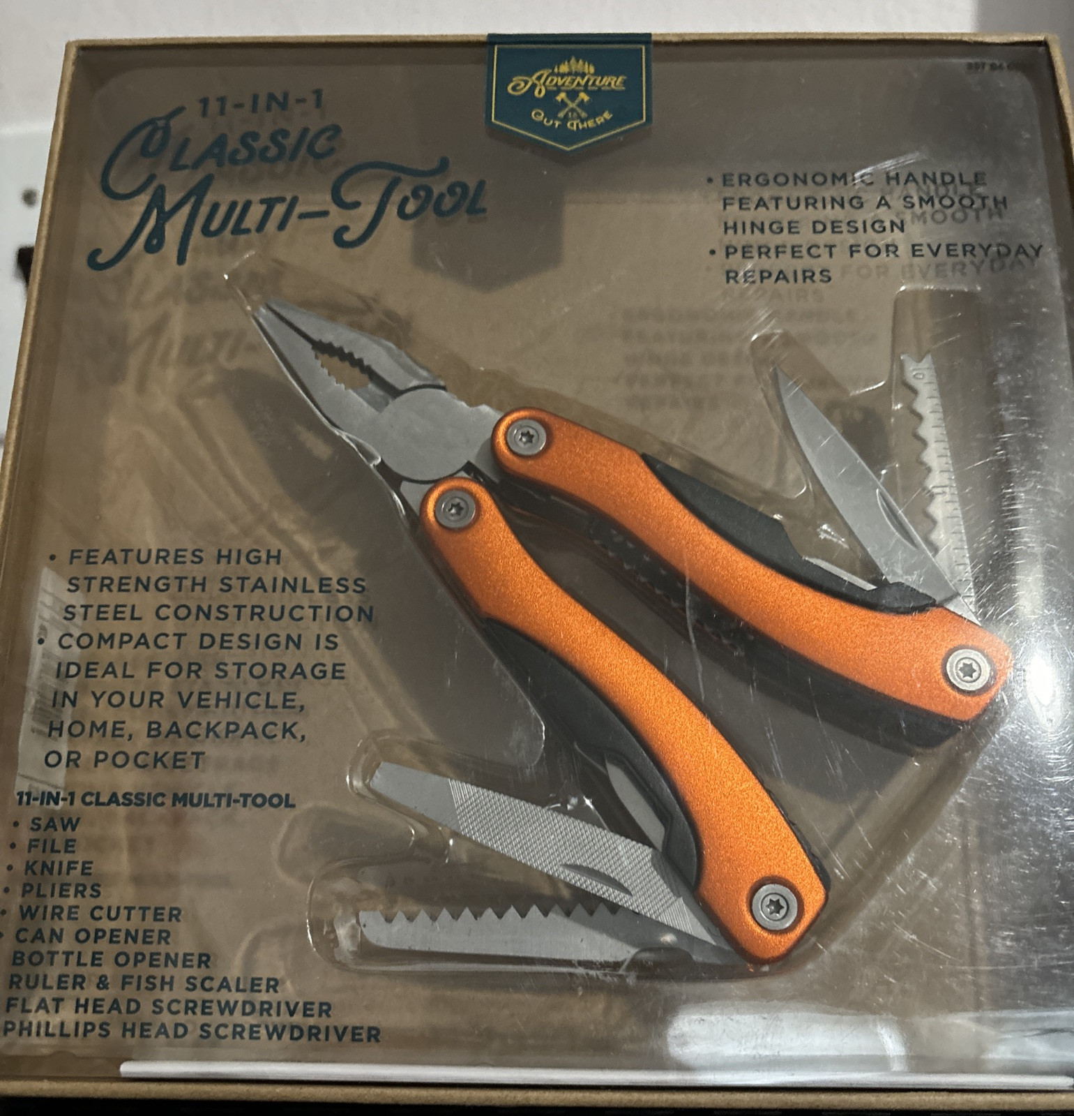 Adventure Out There Outdoor 11 in 1 Classic Stainless Steel Multi Tool NEW