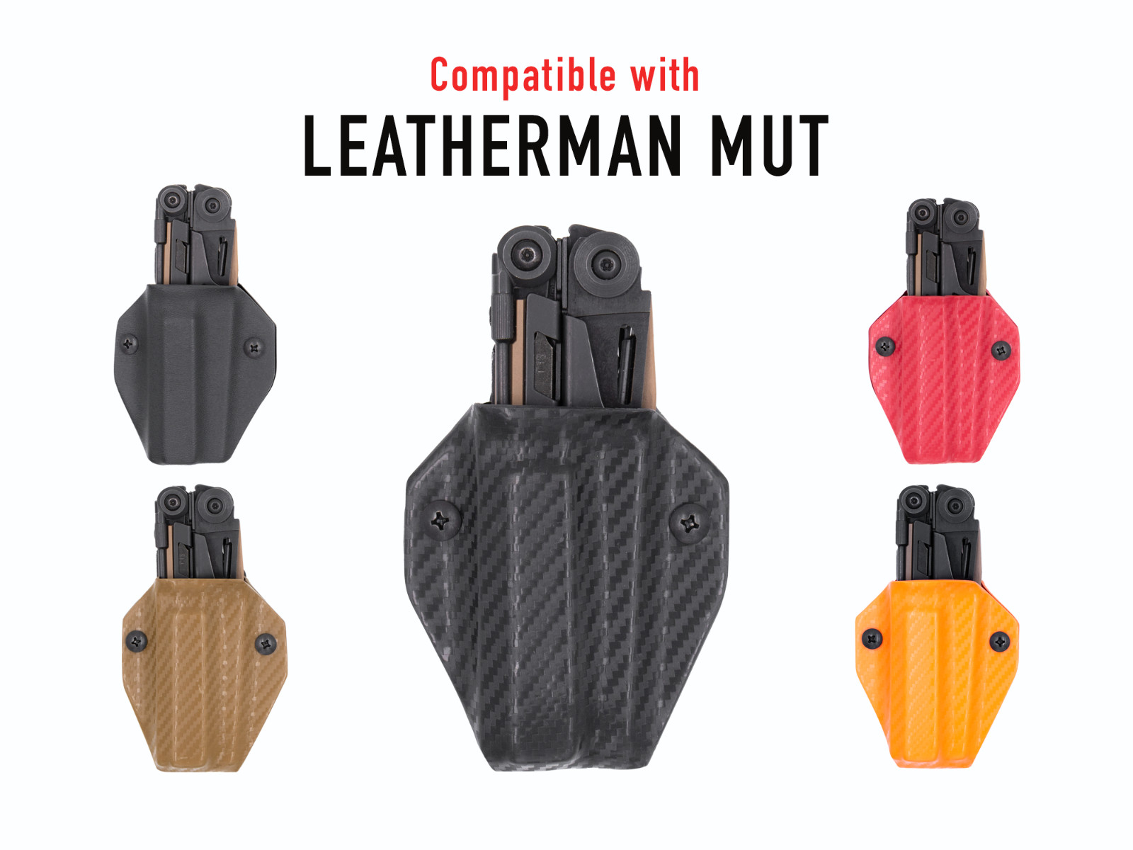 Clip & Carry Kydex Multitool Sheath fits Leatherman MUT – USA Made
