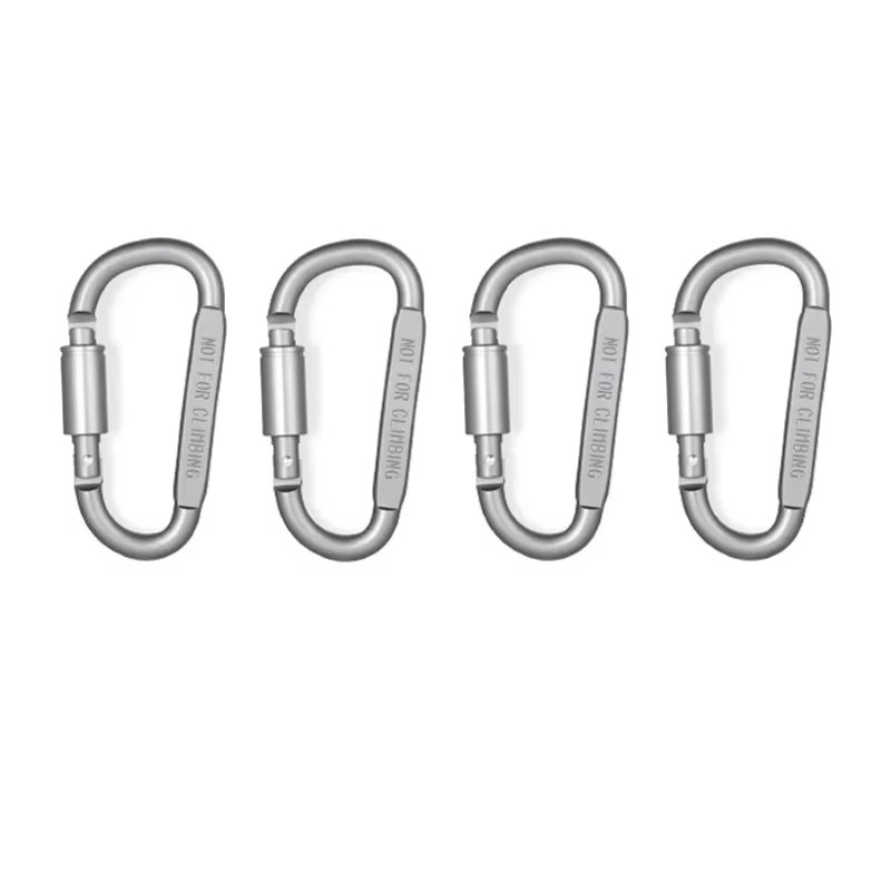 4-6PCS Carabiner Set for Key Camping Survival EDC Outdoor Keychain Clip Alloy Al