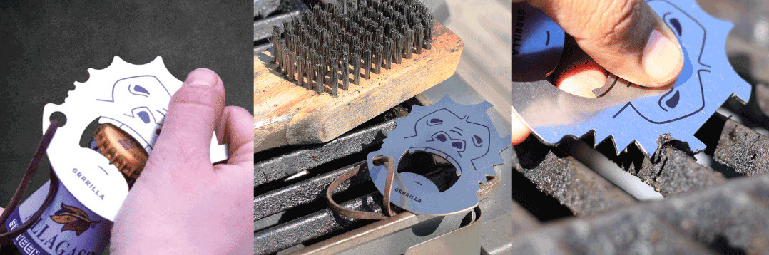 Zootility GRRRILLA Grill Scraper Tools 2.5″ x 2.75″ Stainless Steel Construction
