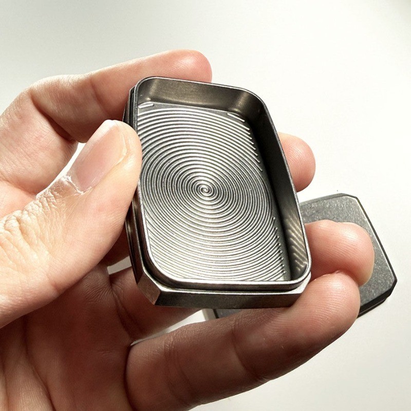 TC21 Titanium Alloy EDC Tool Storage Box 55x38x12mm
