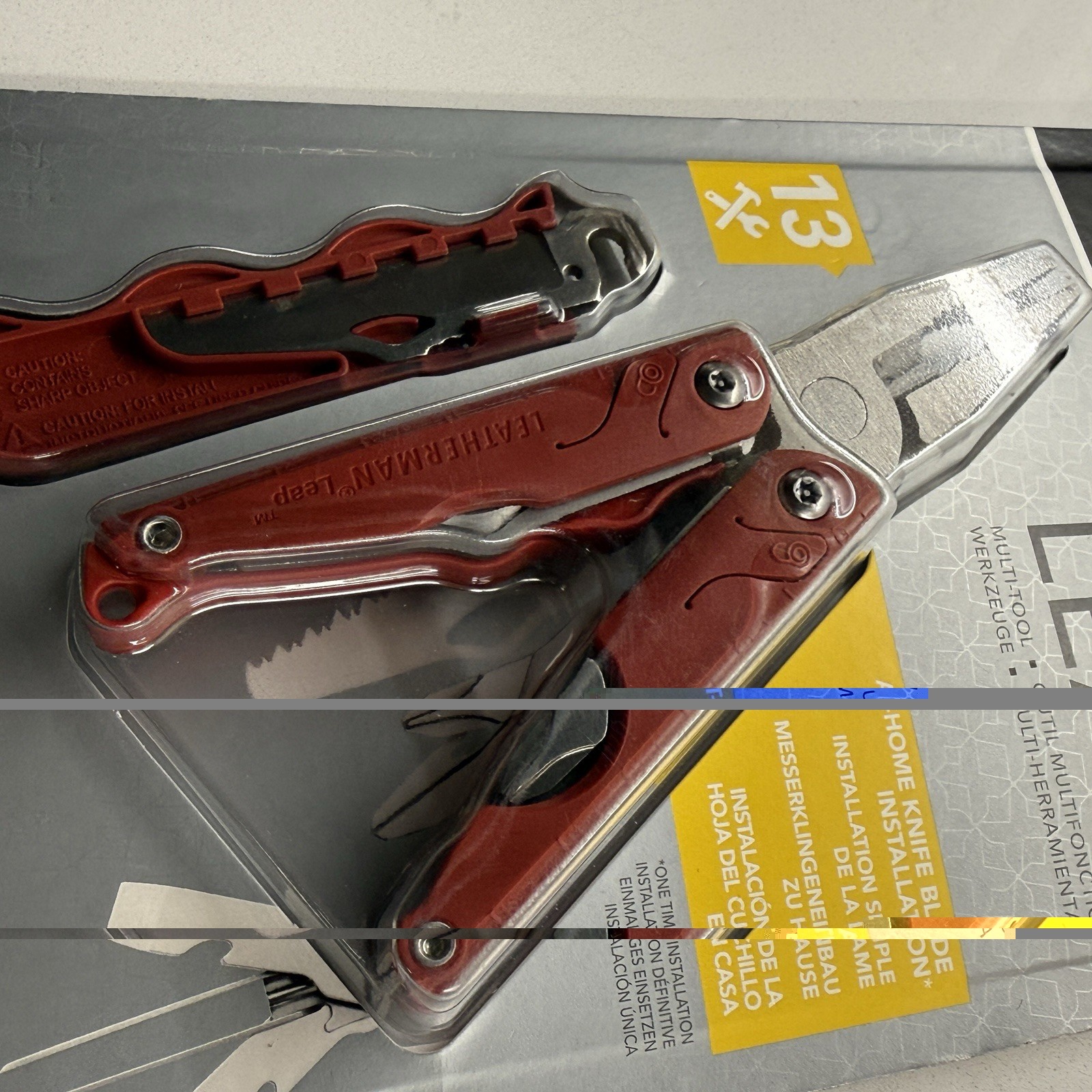 Leatherman Leap Red multitool. Sealed in blister. Discontinued