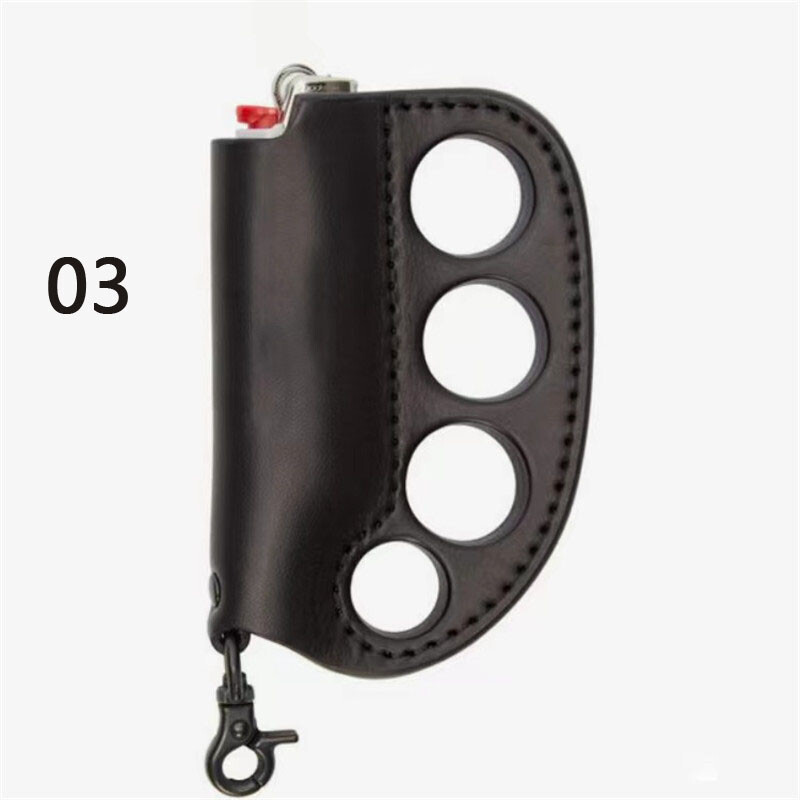 KeyPendant Leather Finger Tiger Lighter Cover for BIC J6
