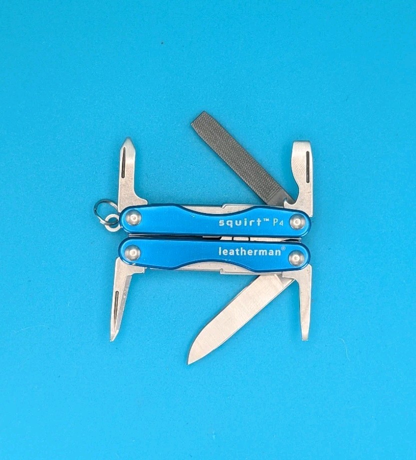 Leatherman Squirt P4 Multi-Tool, Key Ring, Retired! AMERICAN SECURITY GROUP