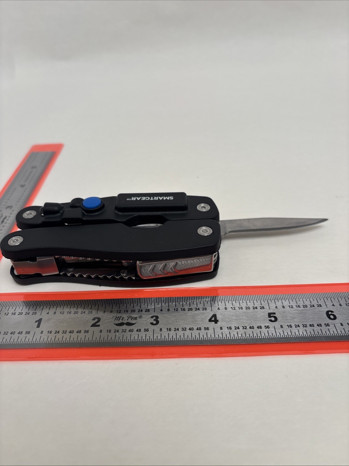 SmartGear USB Rechargeable Flashlight Black Multitool Sheath Camp Hunt Fish