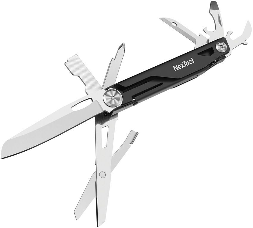 NexTool Knight Multi-Functional Knife With Black Aluminum Handles ~11 Tools