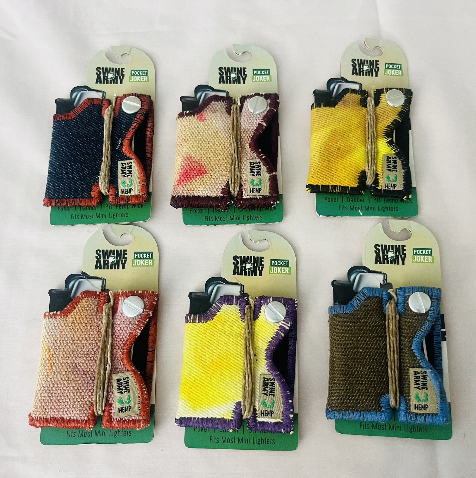 NEW 6PC Home Swine Army: Original Organic Hemp Multi Tool Poke/Dabber