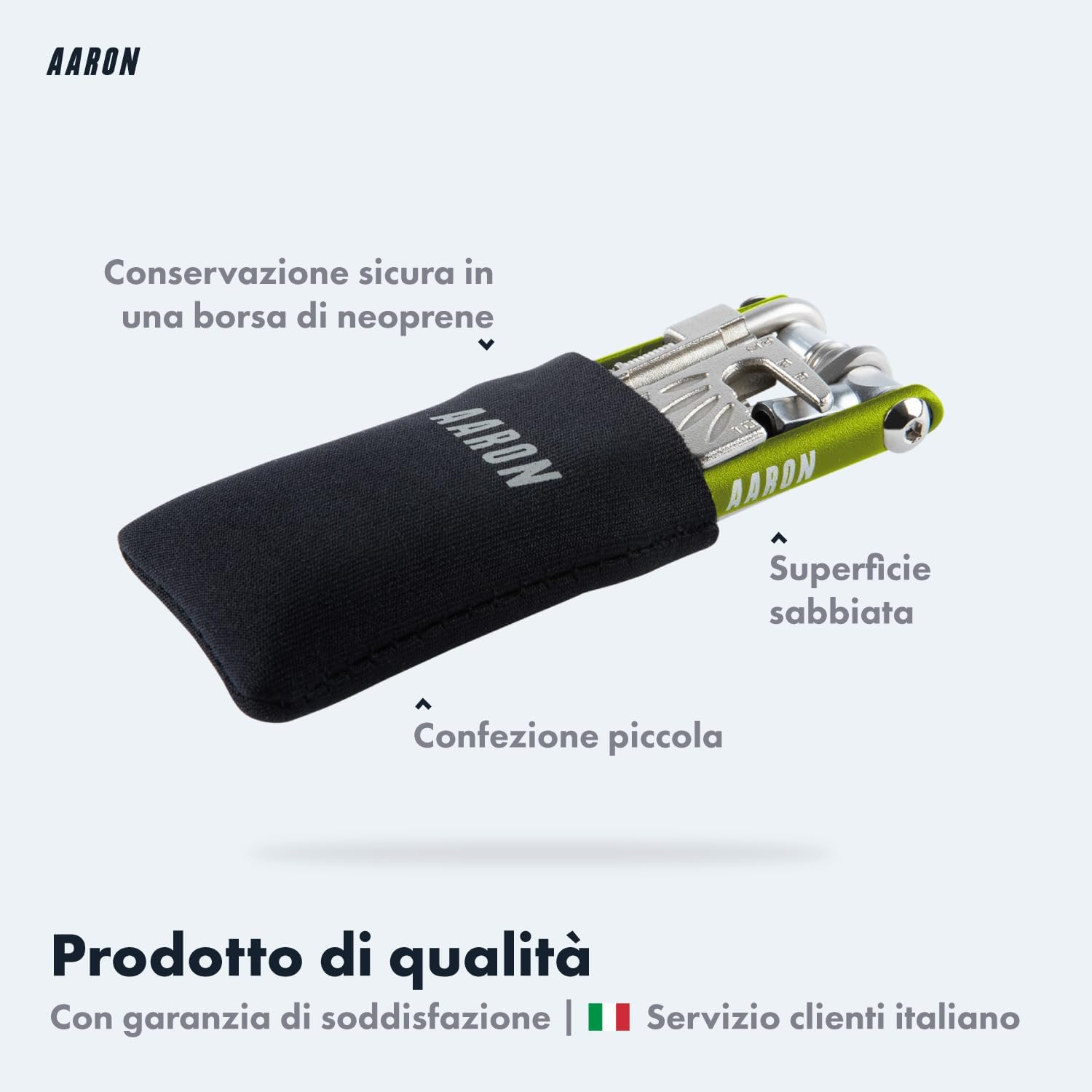 Tool Multitool – Attrezzo Multifunzione per Bicicletta, in Acciaio Inossidabile/
