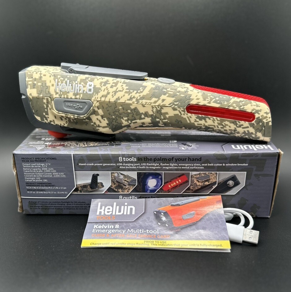 KELVIN 8 Automotive Emergency Tool | The Ultimate Emergency Tool | OPEN BOX