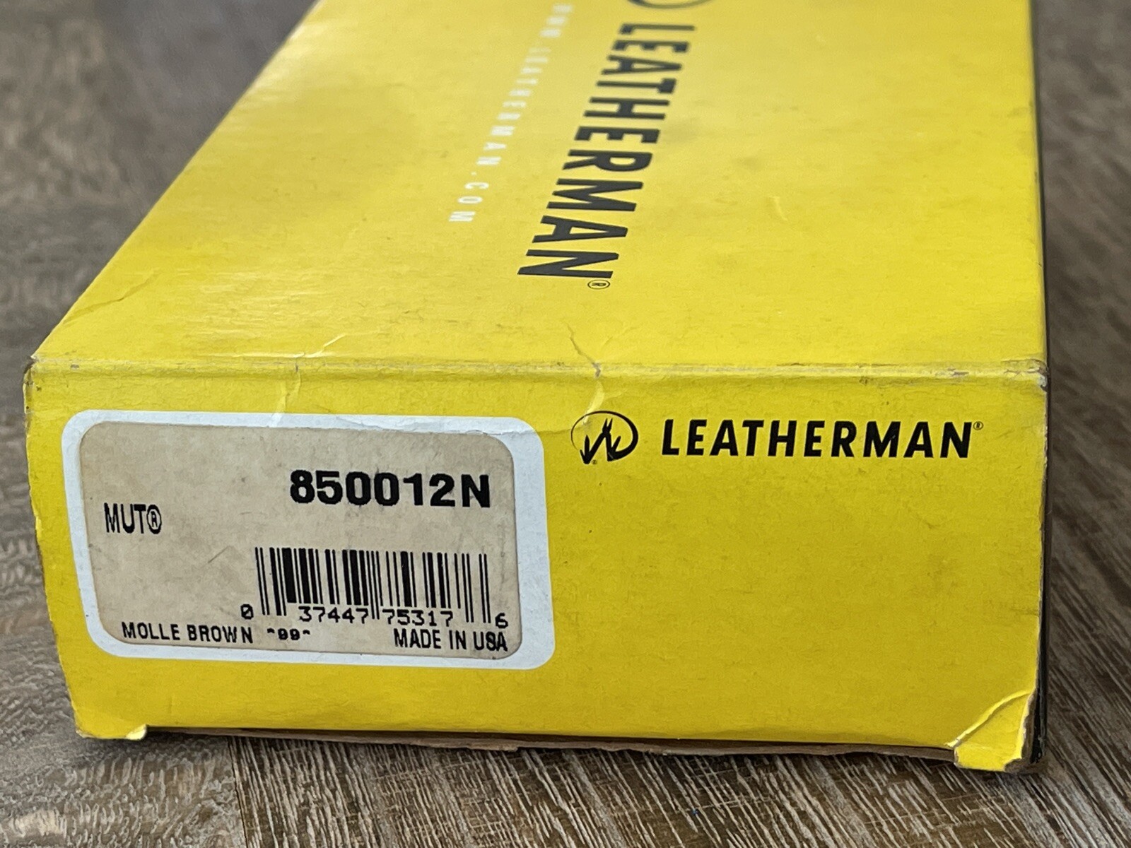 Leatherman MUT w/Titanium Clip multi tool, dark brown molle sheath. Vintage 2013