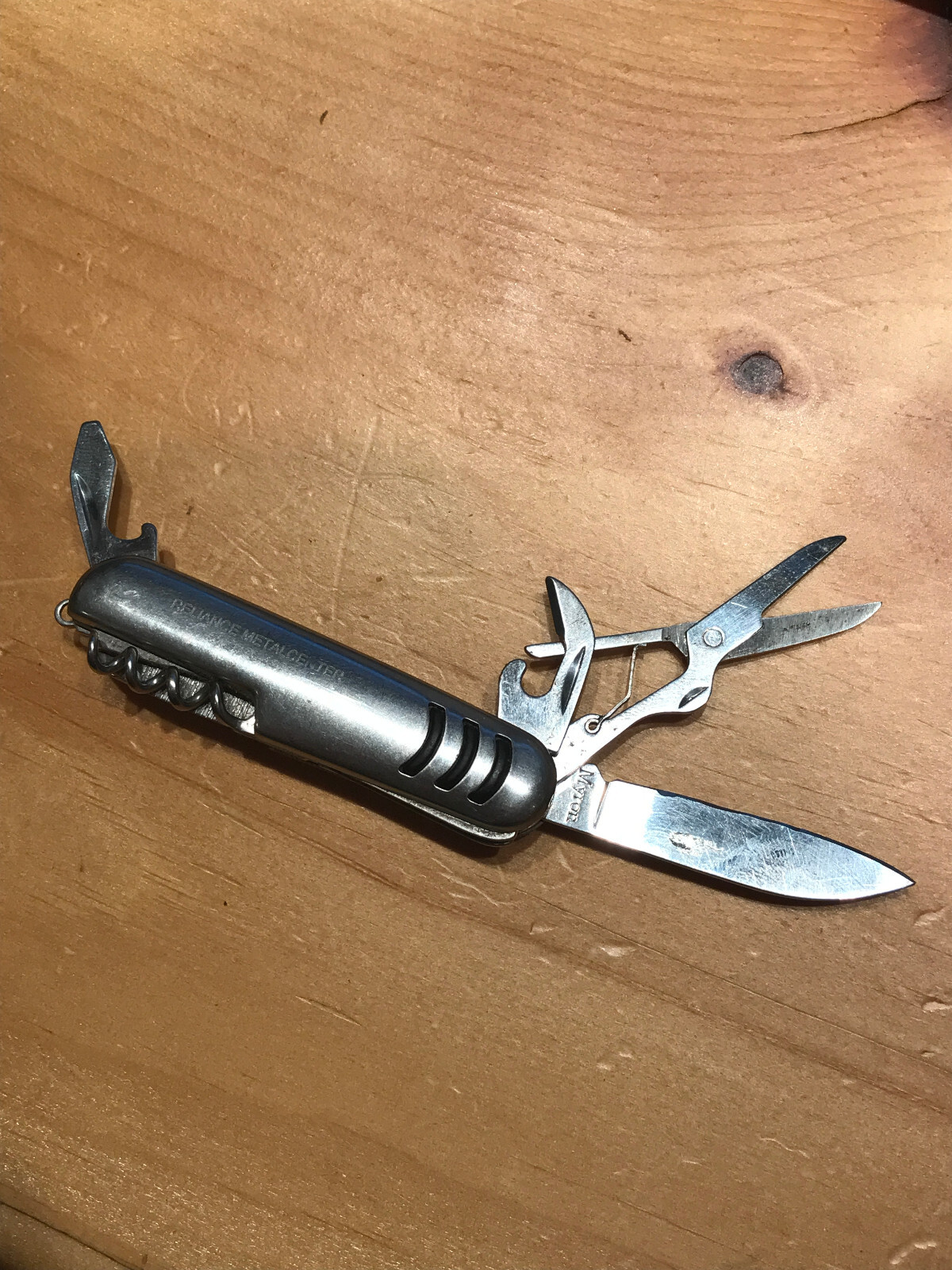 MYRON MULTI TOOL UTILITY FOLDING KNIFE RELIANCE METAL CENTER