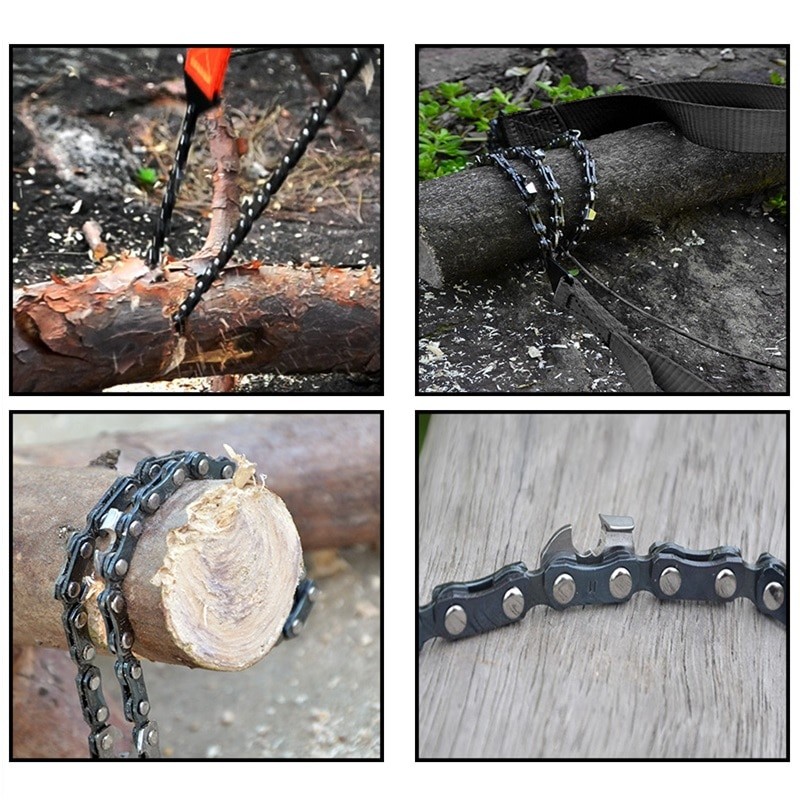 Portable Pocket Chain saw Camping Hiking Emergency Household Gardening Hand Chai