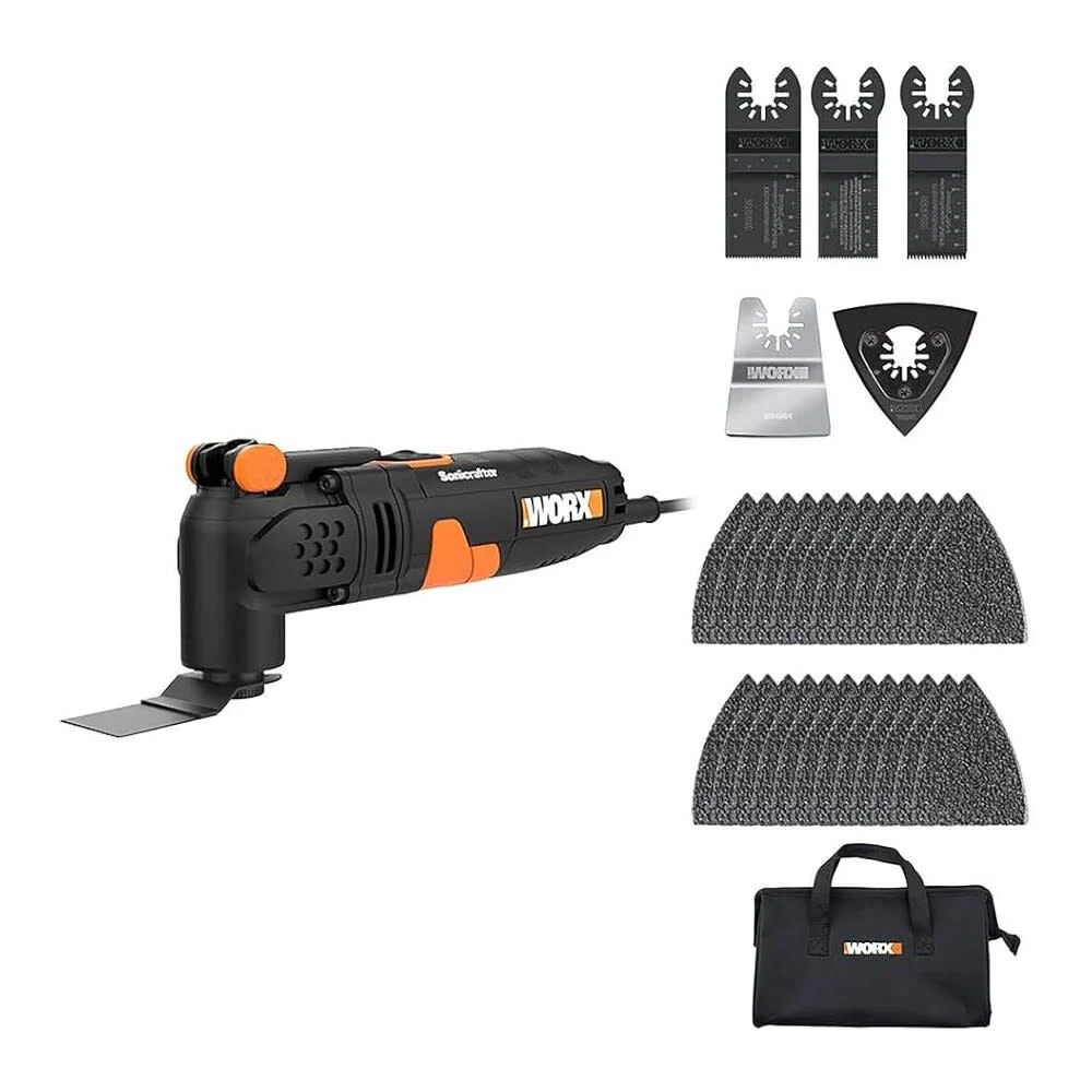 Worx Sonicrafter 3A Corded Oscillating Multi-Tool With Accessories